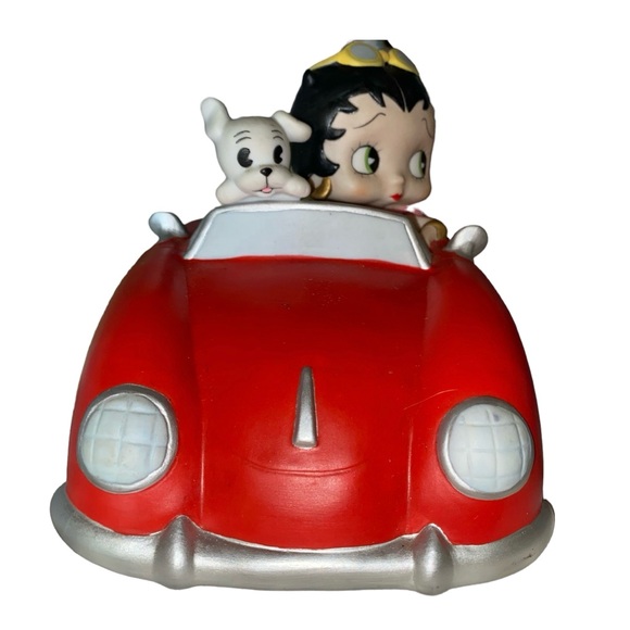 SANKYO Vintage 1999 Betty Boop Convertible Car w/Pudgy Dog SF Music BX - Picture 2 of 6